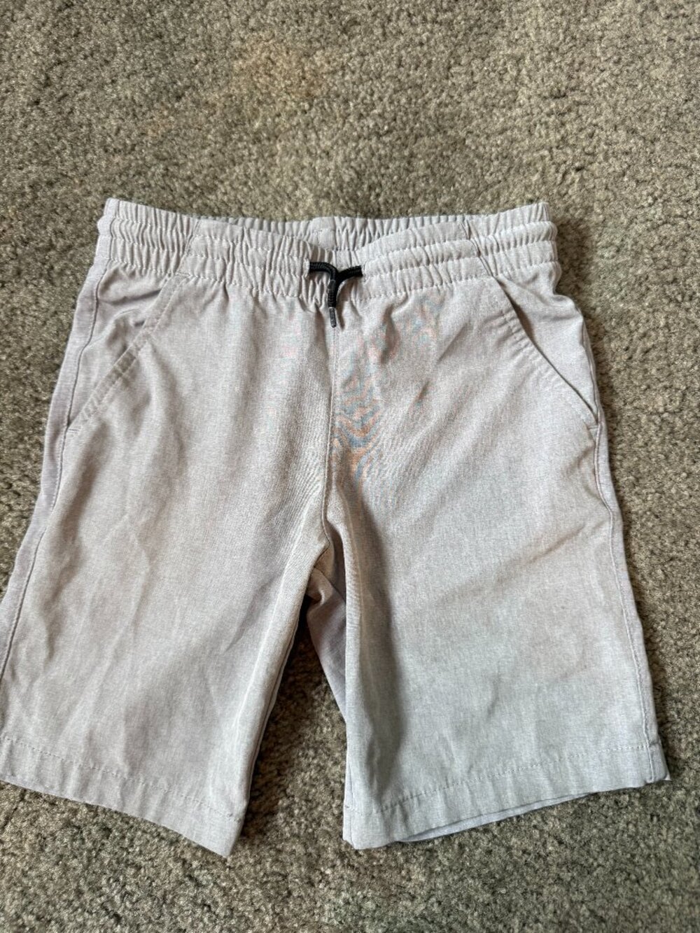Nautica Boys Size 6 Light Gray Stretch Hybrid Pull-On Shorts
